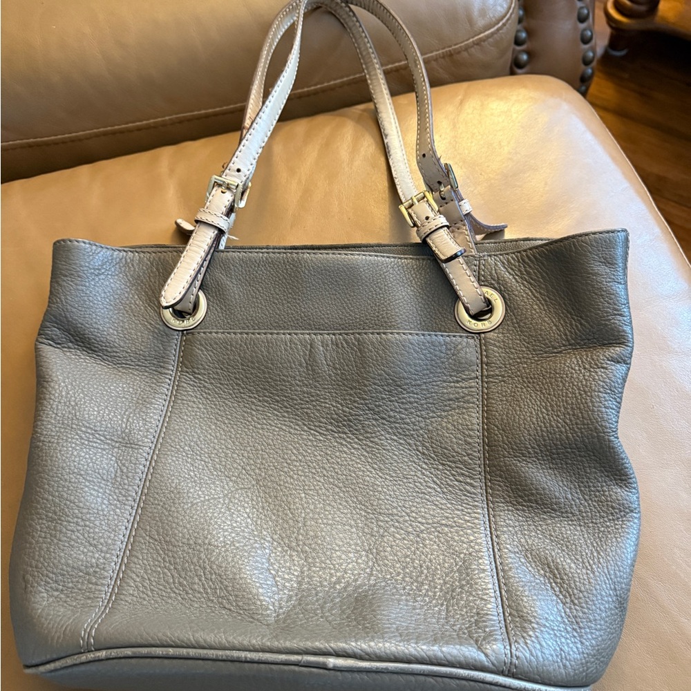 Michael Kors Large Taupe Pebble Leather Tote